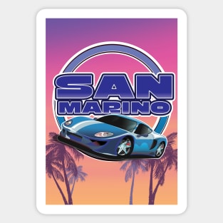 San Marino travel poster Sticker